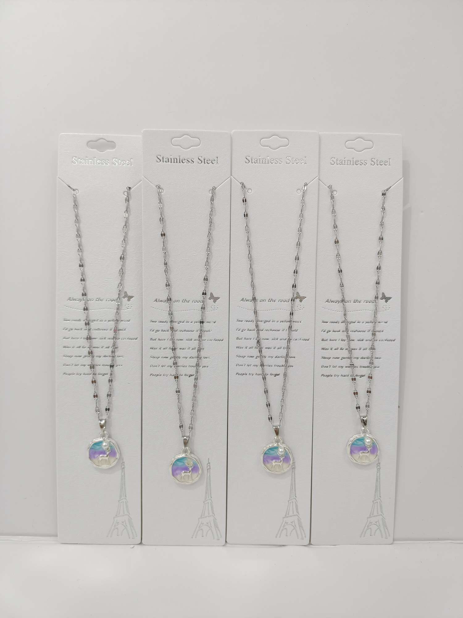 四叶草设计进口饰品项链珠宝套装 精致进口商品项链赠品 高级感时尚饰品详情图19