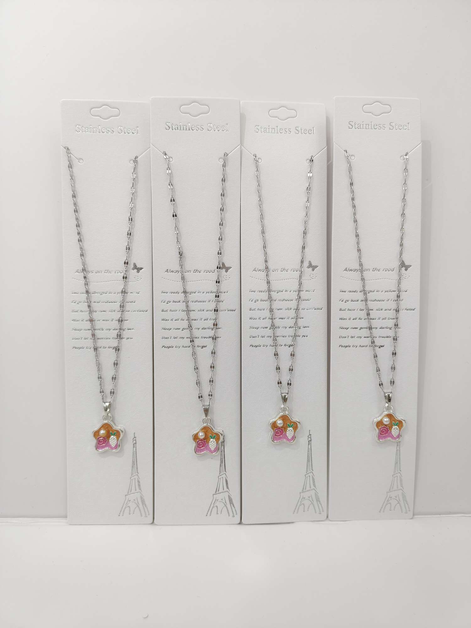 四叶草设计进口饰品项链珠宝套装 精致进口商品项链赠品 高级感时尚饰品详情图13