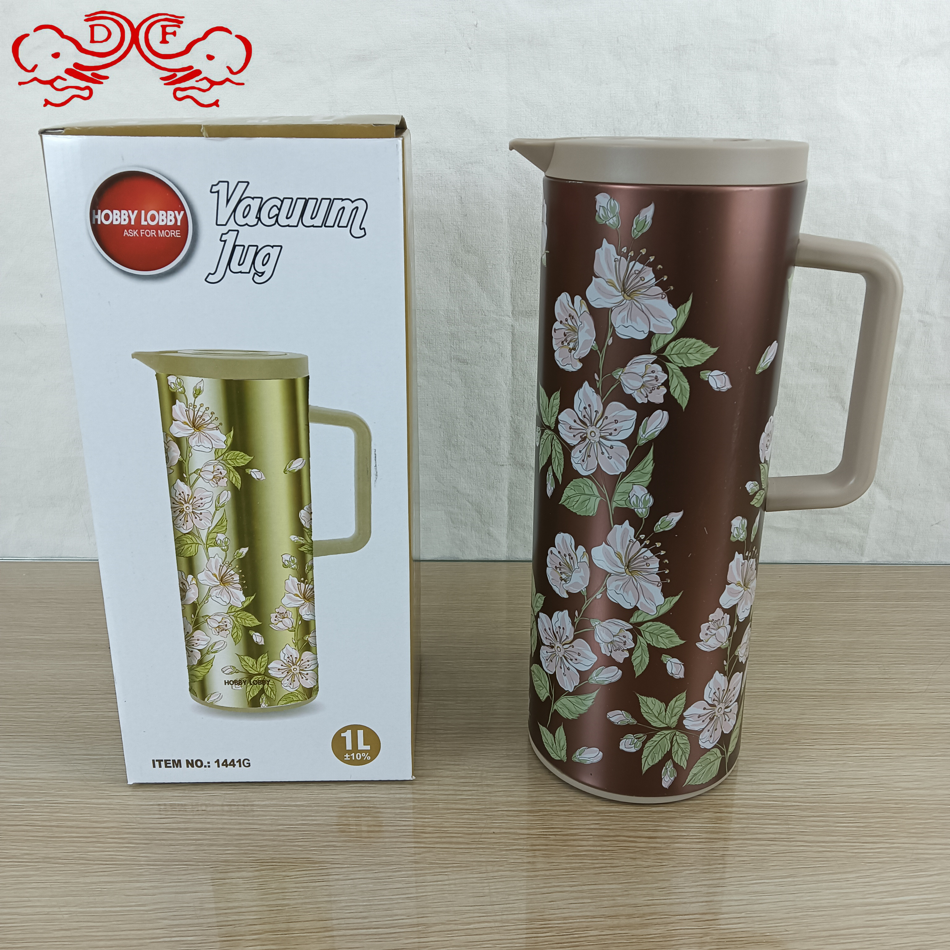 DF99584玻璃内胆Vacuum Flask保温水壶大容量保温保冷水瓶泡茶壶DF TRADINGHOUSE 