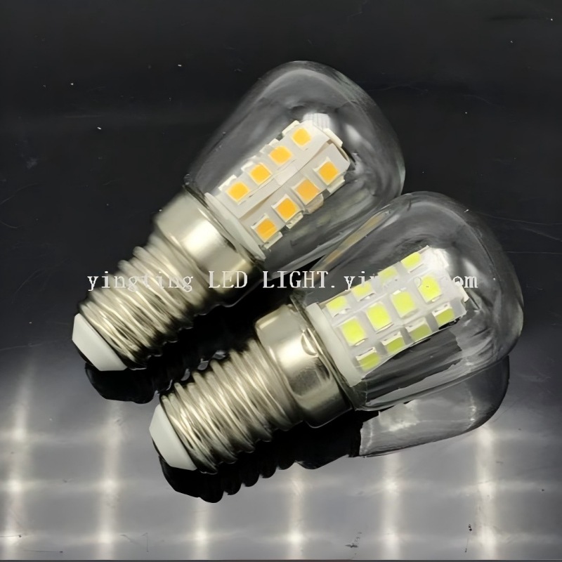 LED refrigerator light E14 lamp head 3W220V l transparent glass cover