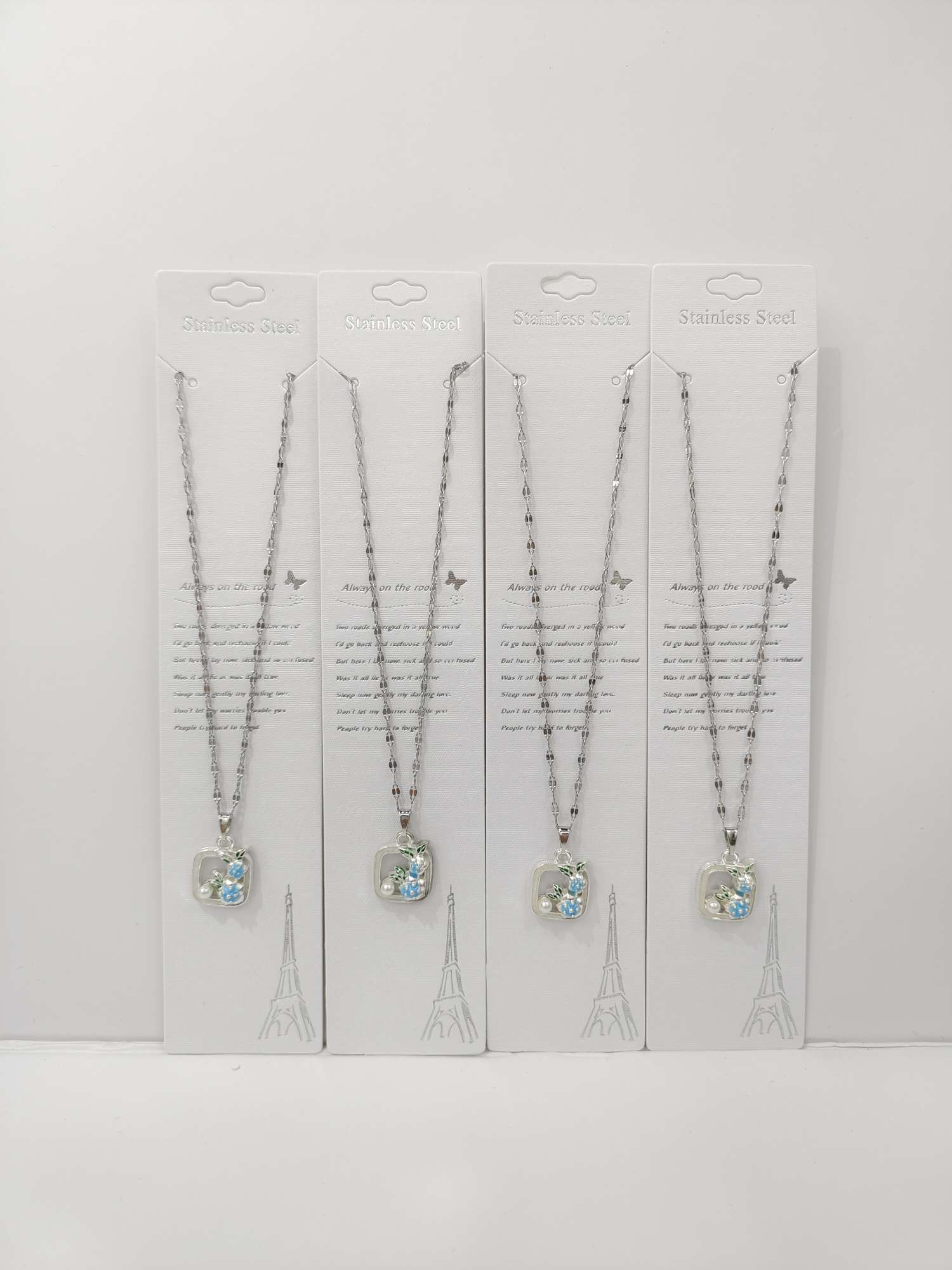 四叶草设计进口饰品项链珠宝套装 精致进口商品项链赠品 高级感时尚饰品详情图17