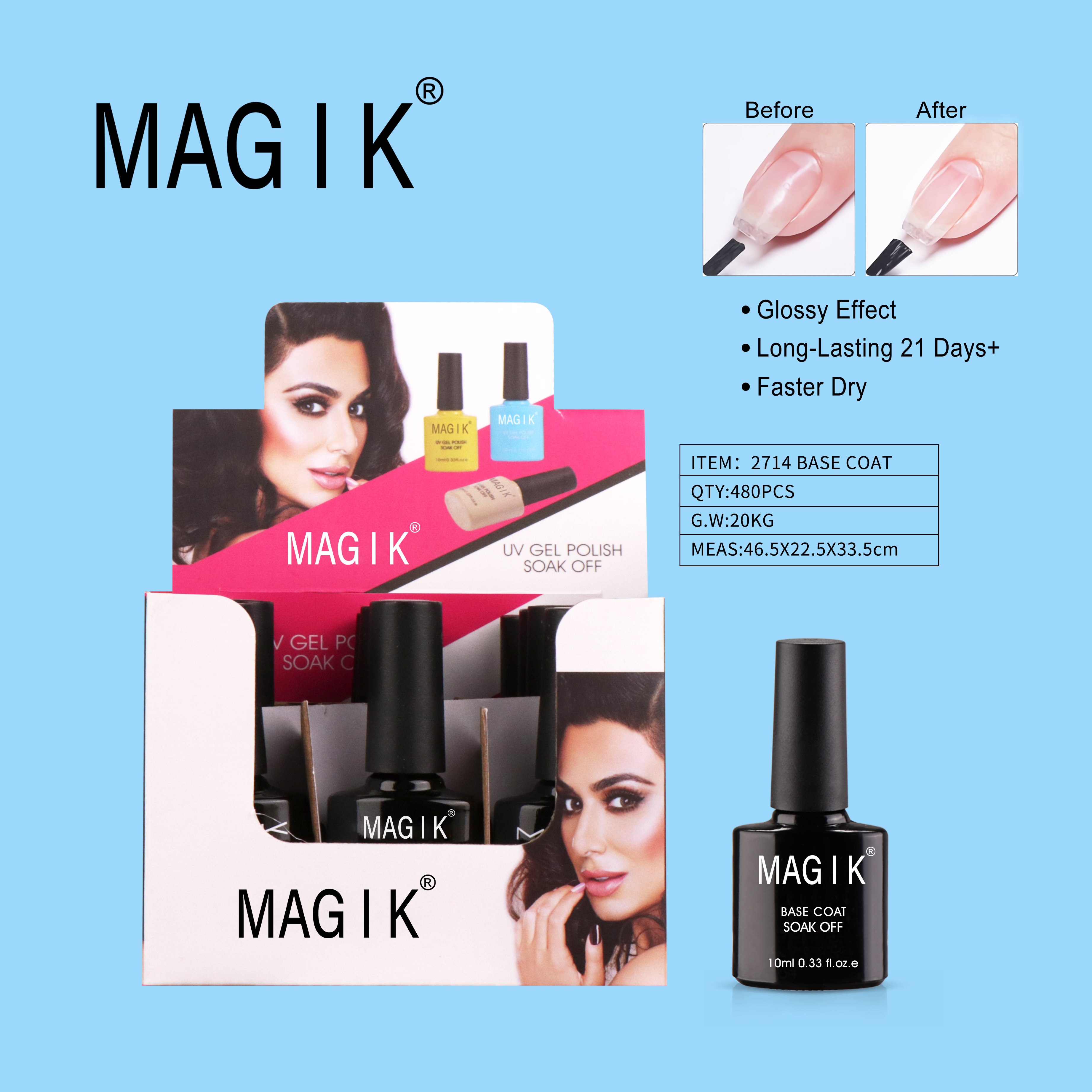 MAGIK Base coat 底胶批发Nailgel