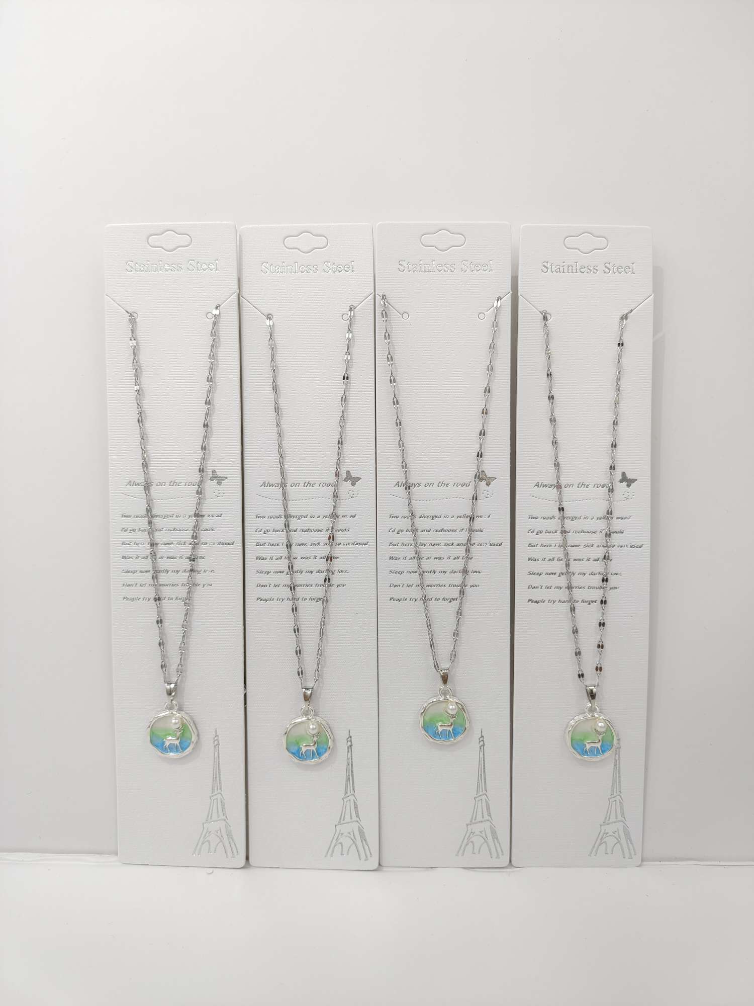 四叶草设计进口饰品项链珠宝套装 精致进口商品项链赠品 高级感时尚饰品详情图15