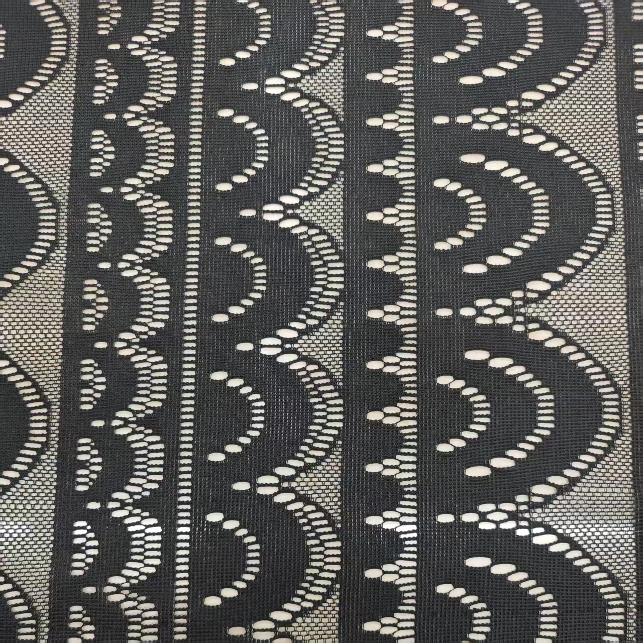 Wavy hollowed-out lace fabric, beach smock, bikini, sun protection fabric, materials for foreign trade clothing