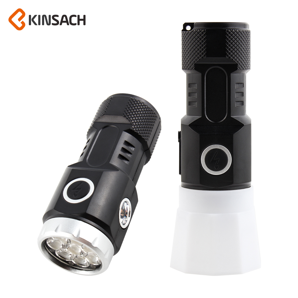 KINSACA Star Source Focused Display Plastic Charging 3030 Bulb + Side light flashlight
