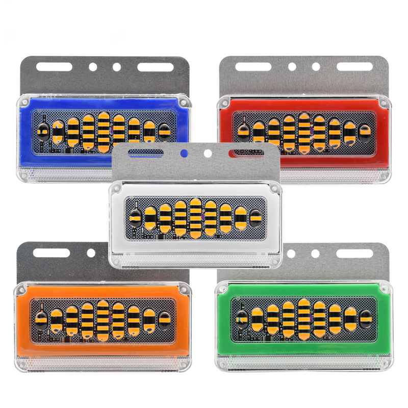 Factory direct sales of 24VLED truck side lights, truck side lights, flowing stroboscopic vehicle lights, trailer waist lights and width indicator lights full figure
