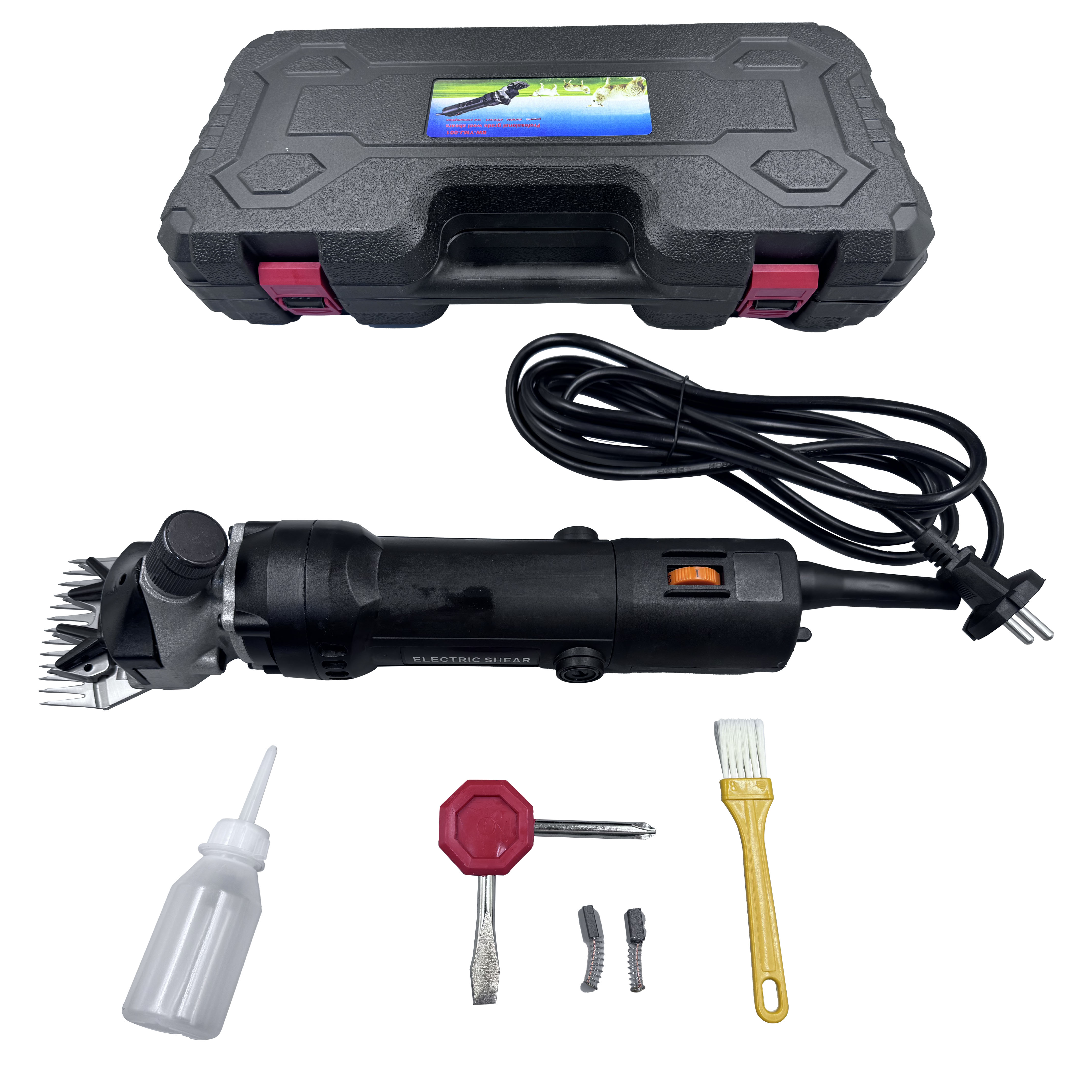 手持大功率电动羊毛剪省力电剪刀剃羊毛的电推子剃毛器新款剪毛机白底实物图