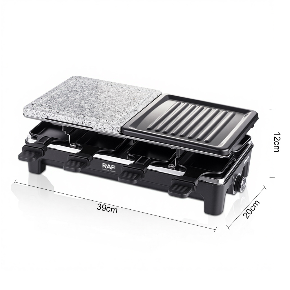 RAF European-style cross-border electric barbecue grill, household multi-layer pull-out grilling rack, multi-functional electric grilling pan and grilling pan Item Picture