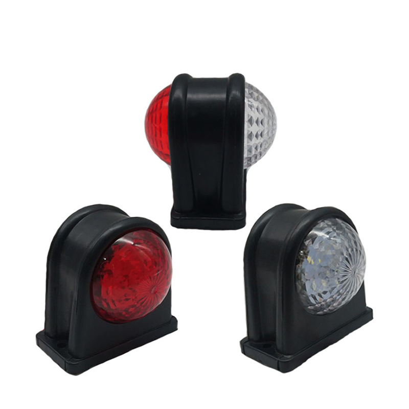 Factory direct sales of general-purpose rear taillights, LED dual-color side lights, truck warning lights, 24V width indicator lights for trucks full figure