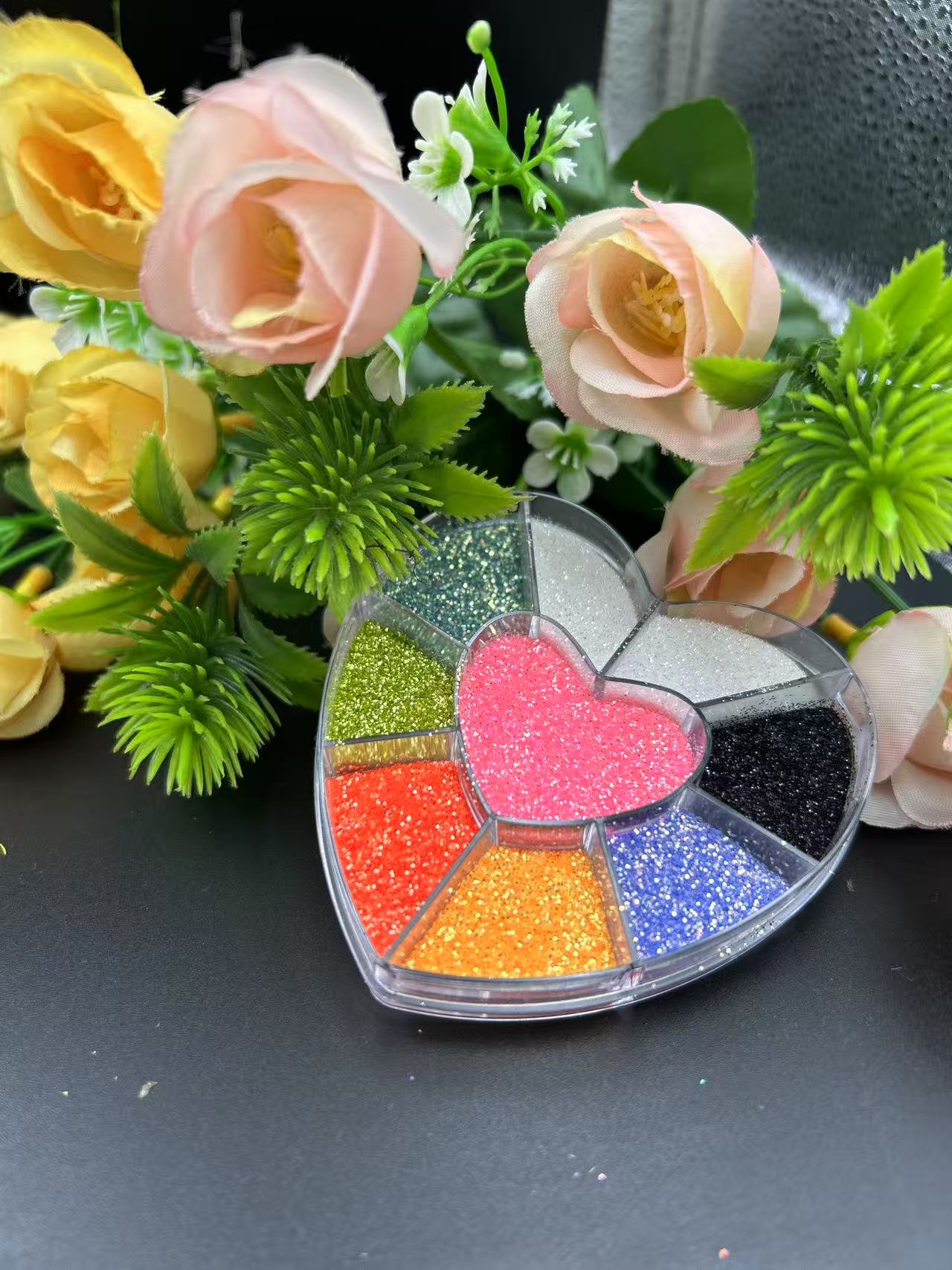 Chemical special golden onion powder inorganic pigment filler, grout sealant, handicraft ingredient, luminous bow glitter, creative decorative material, golden onion powder handicraft, golden onion powder glitter Application Scenario