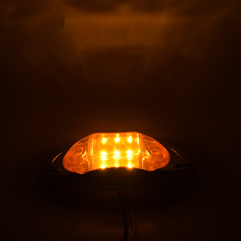 24V universal LED truck side lights, width indicator lights, truck side lights, single-color truck side lights, factory direct sales Specification drawing
