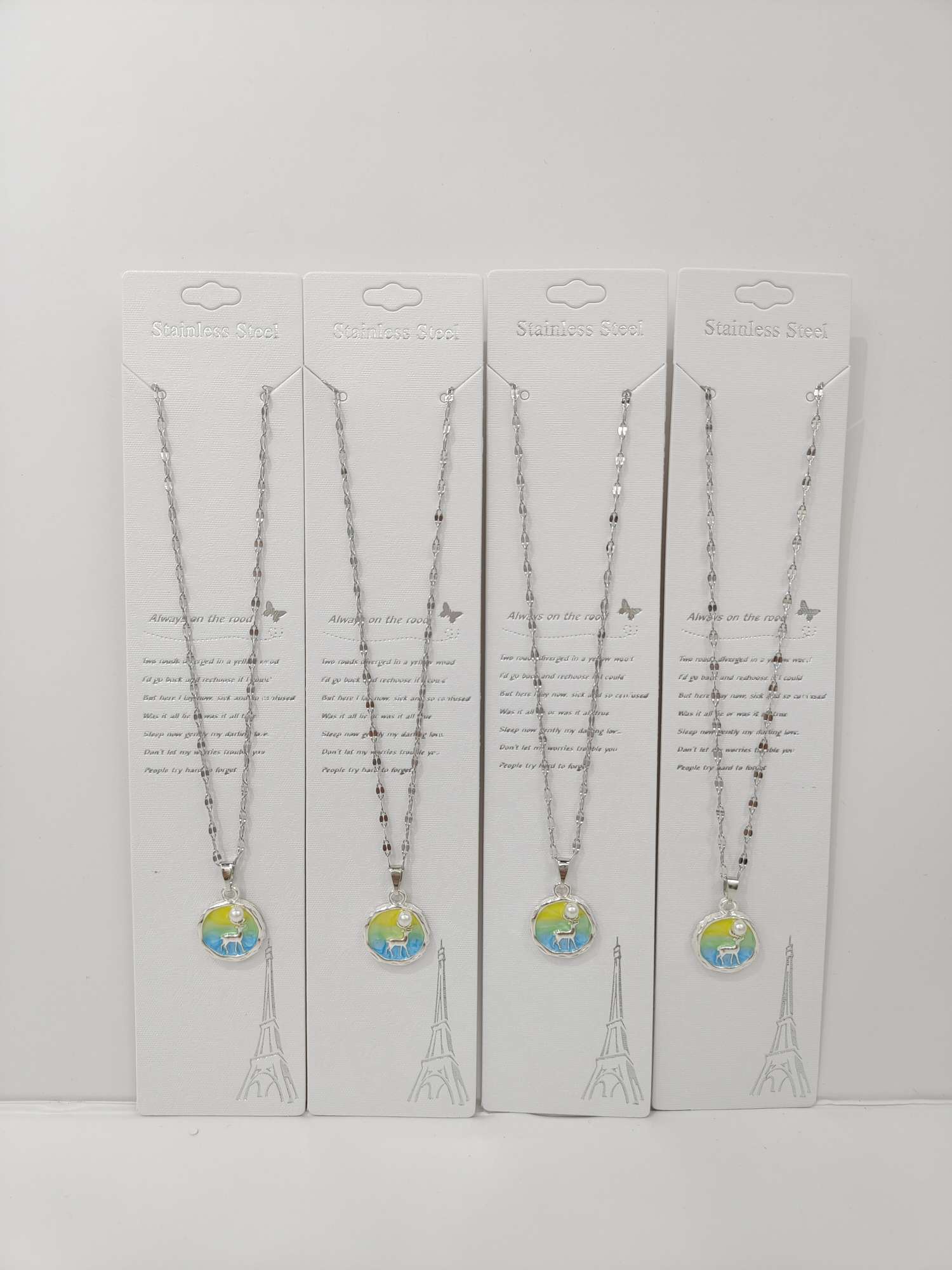 四叶草设计进口饰品项链珠宝套装 精致进口商品项链赠品 高级感时尚饰品详情图16