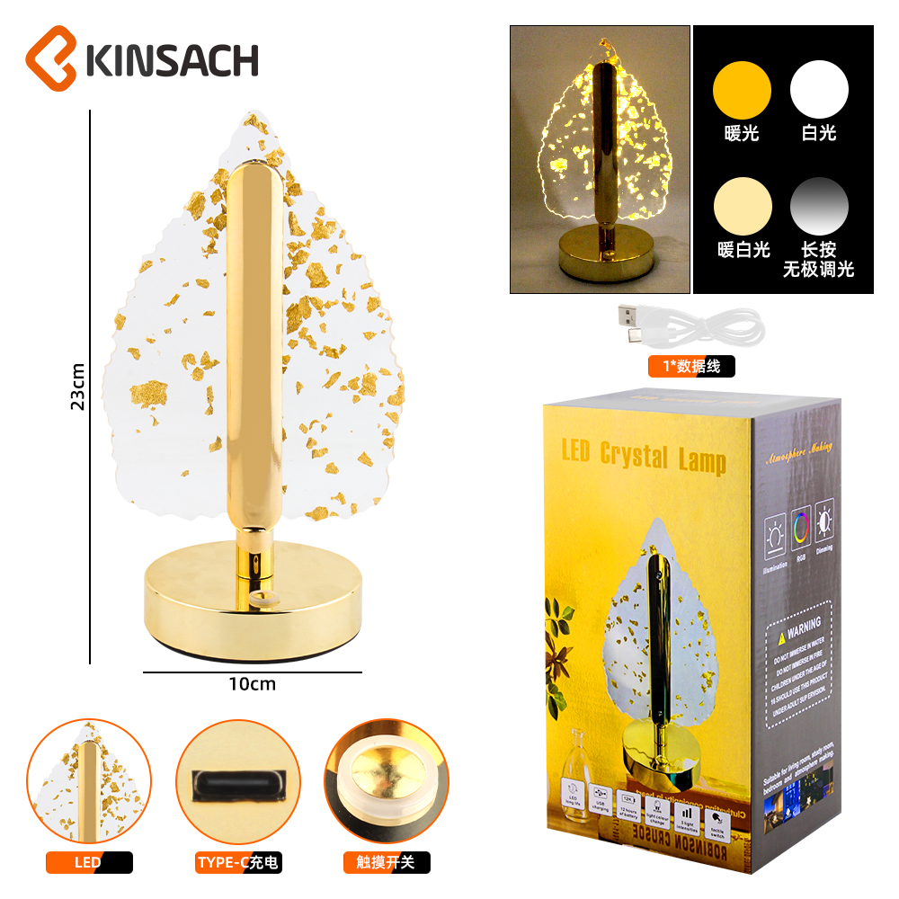KINSACH Star Source type-c Charging Golden Park Ambient Light details Picture