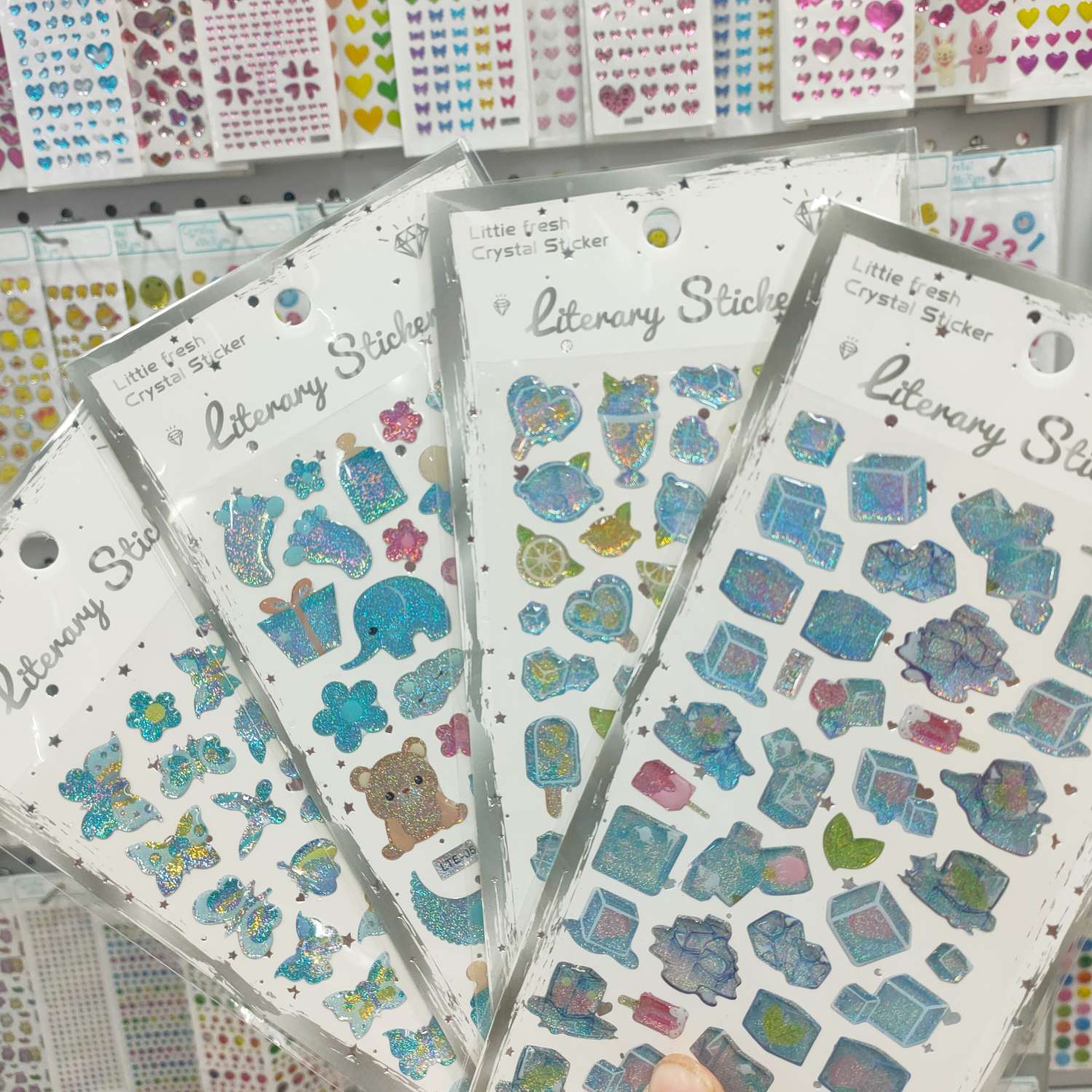 创意浮雕水晶亚克力脸贴 PET贴纸 造景贴纸 工艺品礼品 创意礼品贴纸 独特设计精致工艺详情图5