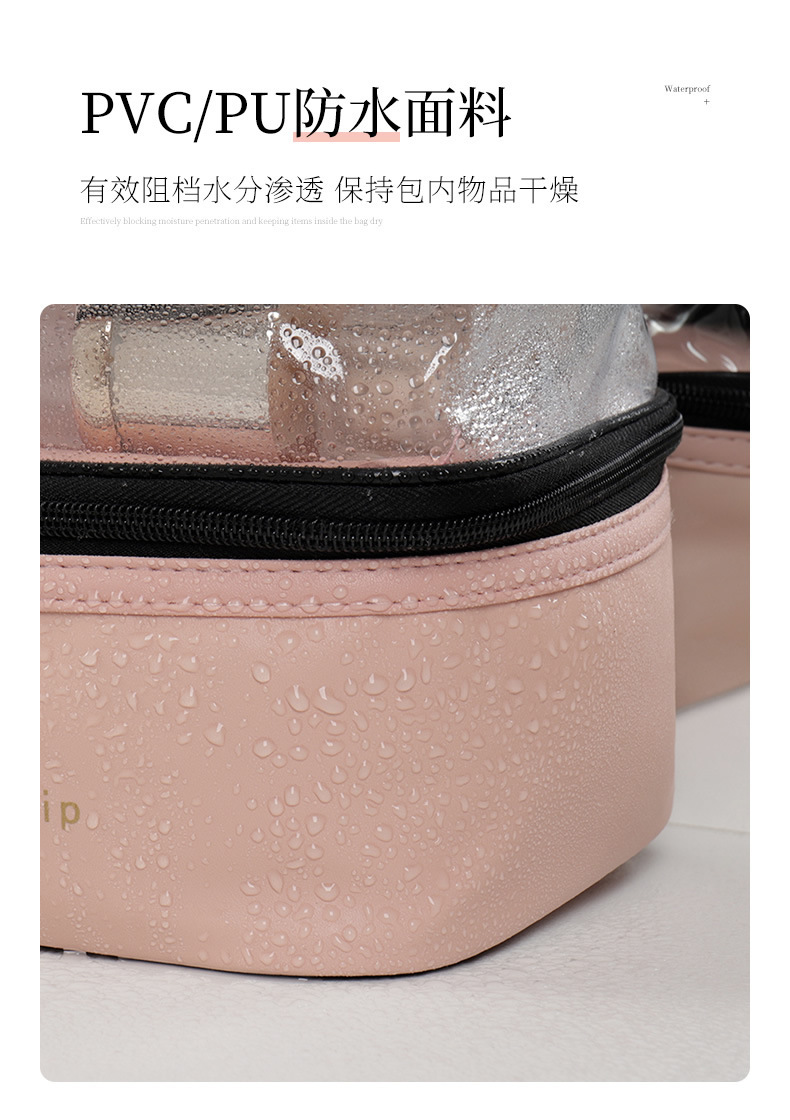 网红化妆包大容量女便携化妆品收纳包旅行护肤品化妆箱透明多功能详情图11