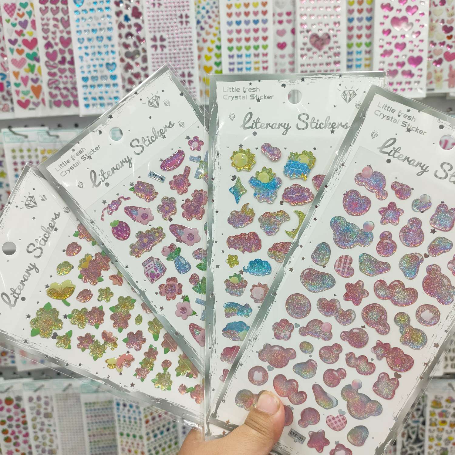 创意浮雕水晶亚克力脸贴 PET贴纸 造景贴纸 工艺品礼品 创意礼品贴纸 独特设计精致工艺详情图7