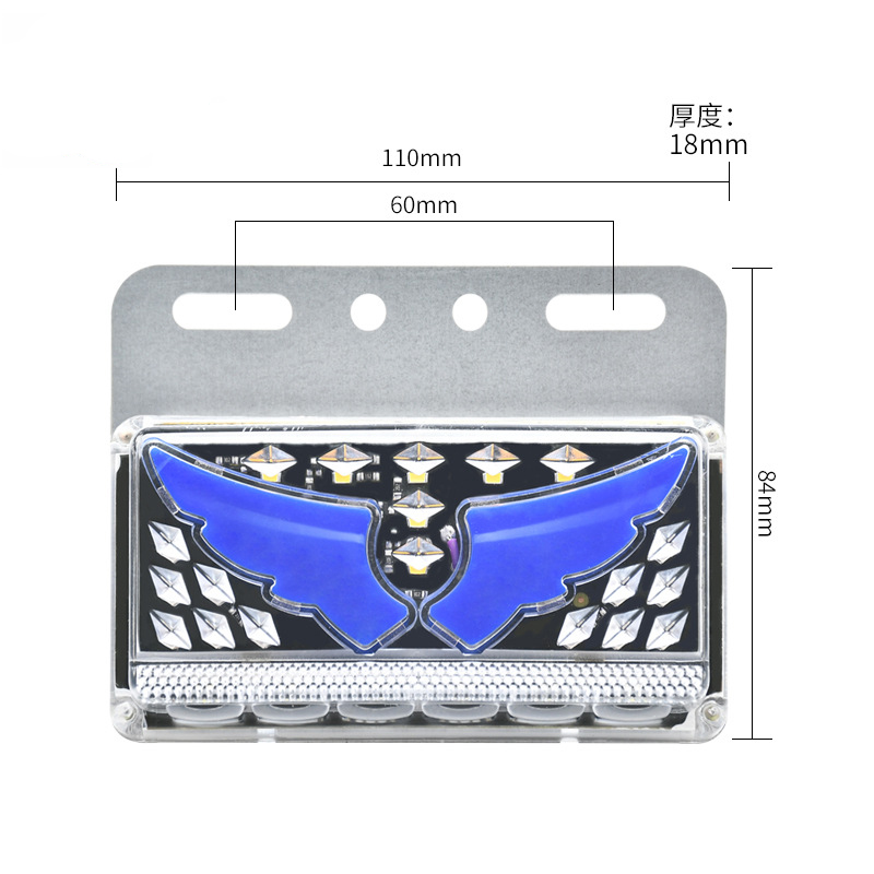 Factory direct sales of 24VLED flow side lights for general trucks and trucks, angel wing side lights for trucks and truck side lights details Picture