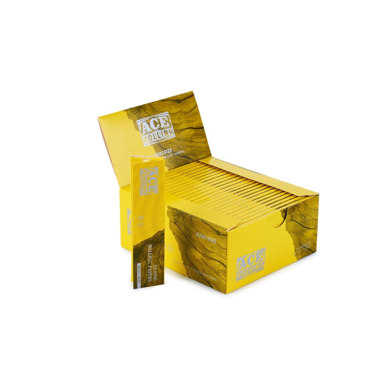 ACE Hand roll paper rolling paper Natural gum Arabic pulp roll paper details Picture