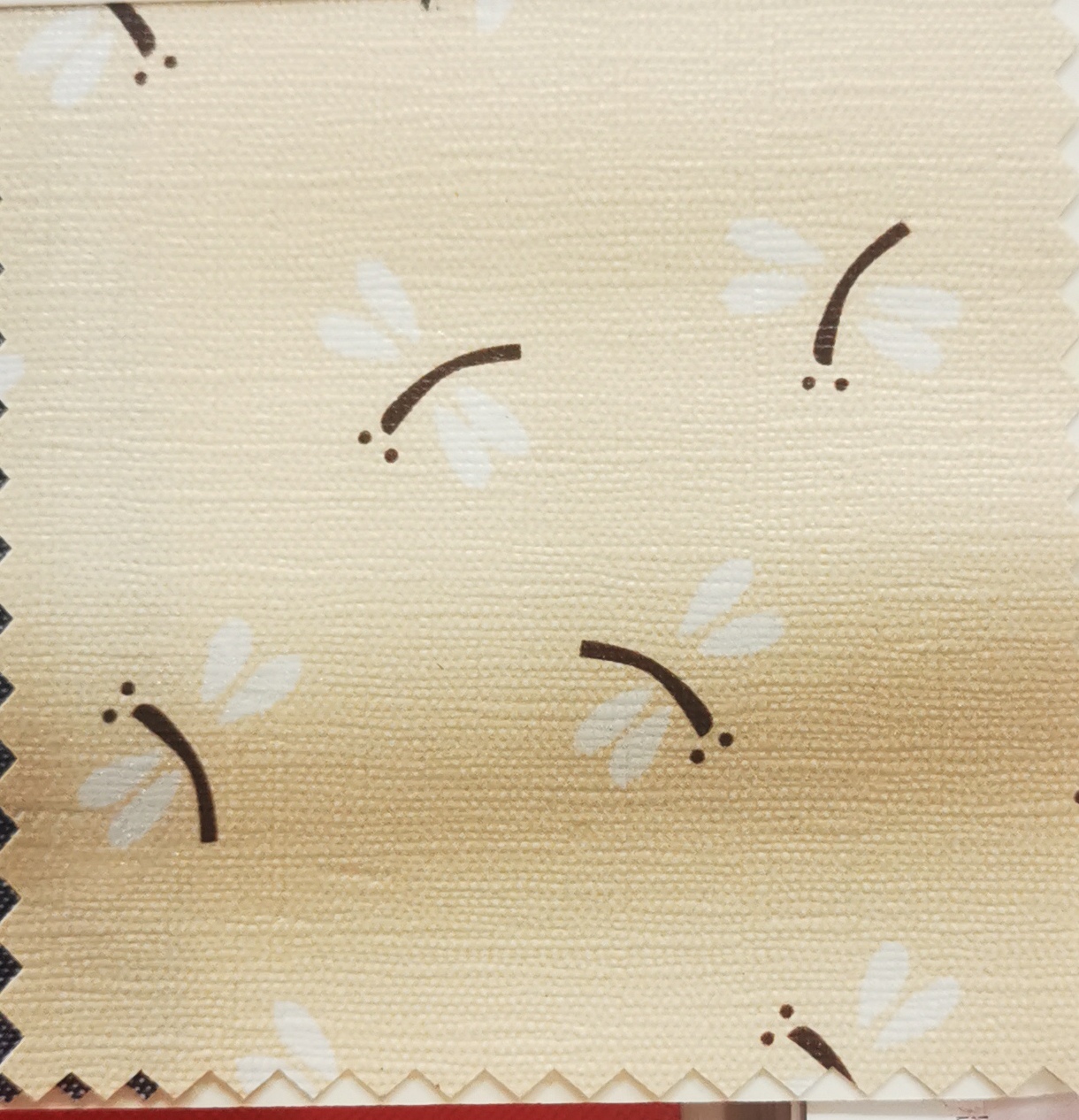National trend 600DPU digital printing PU waterproof Oxford fabric digital printing custom processing 600D printed fabric pattern dragonfly details Picture
