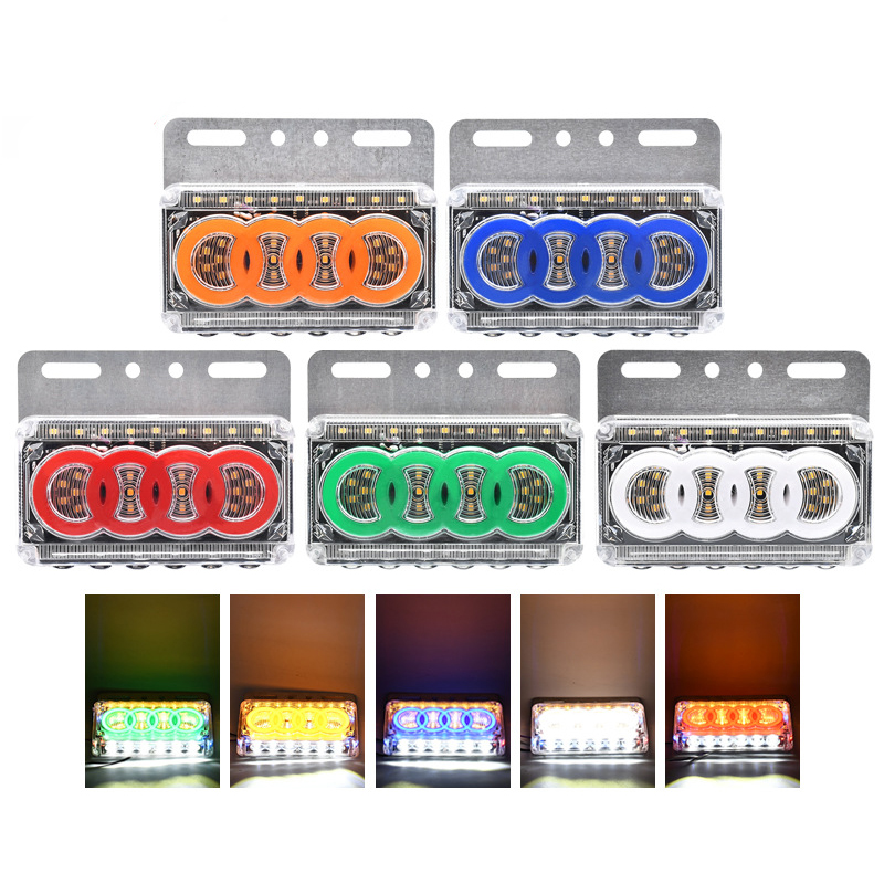 24V truck general high-brightness side light, 24VLED truck side light signal light, truck side light factory direct sales full figure