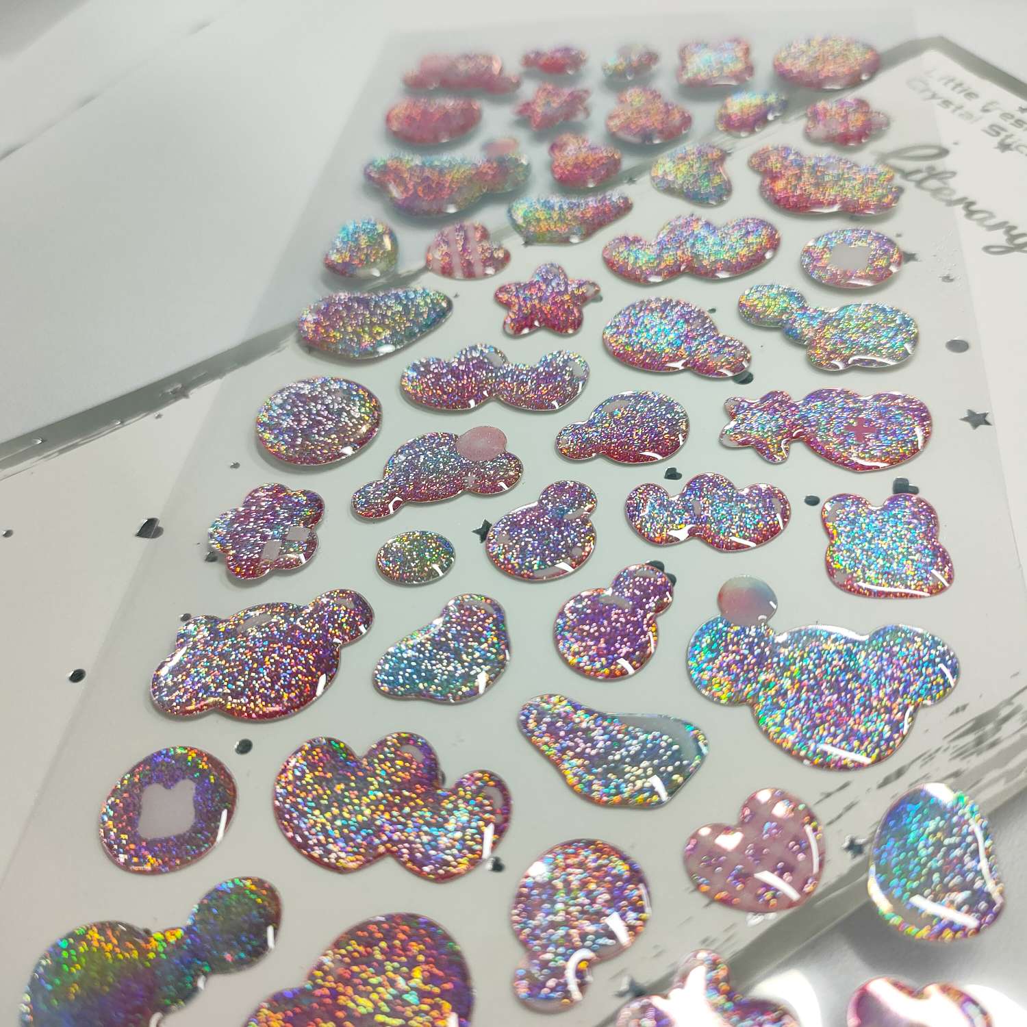 创意浮雕水晶亚克力脸贴 PET贴纸 造景贴纸 工艺品礼品 创意礼品贴纸 独特设计精致工艺详情图9