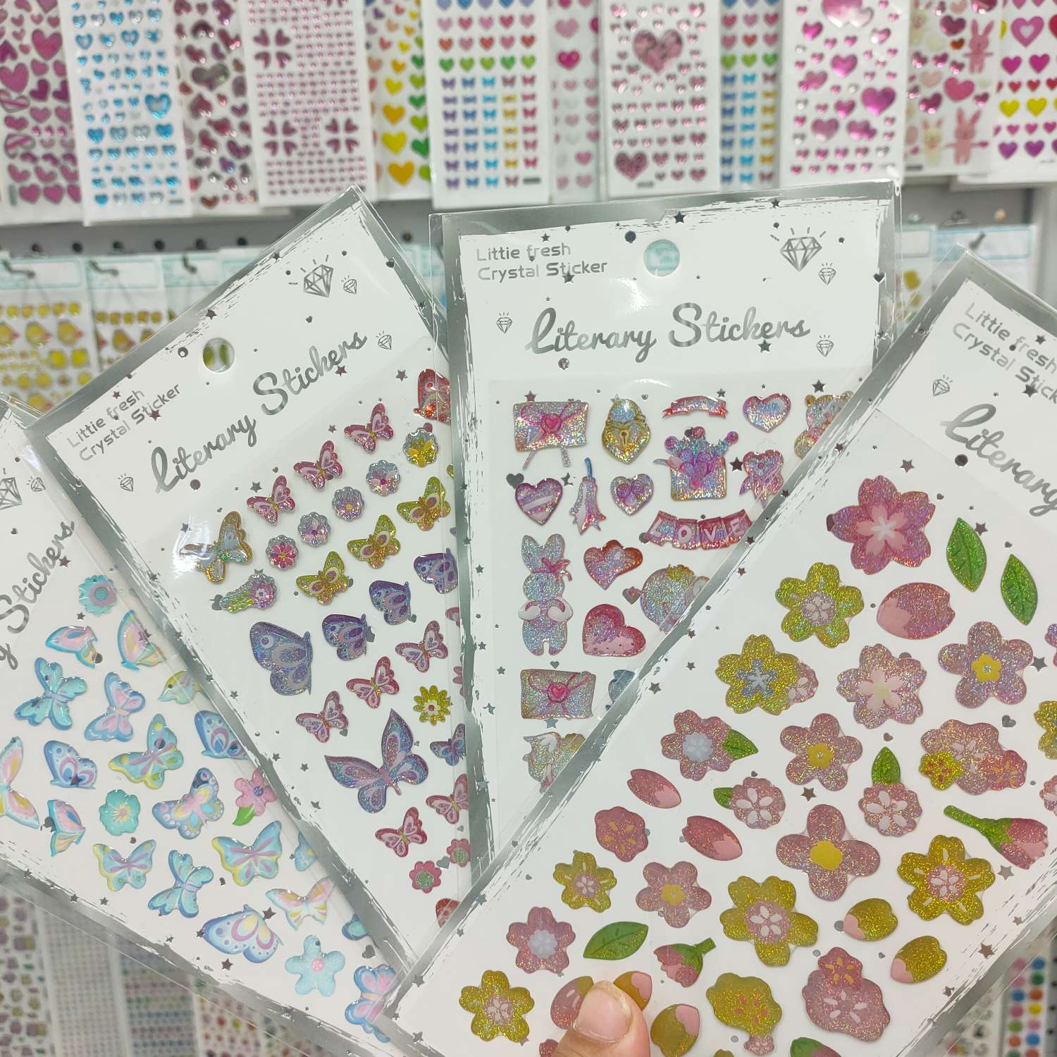 创意浮雕水晶亚克力脸贴 PET贴纸 造景贴纸 工艺品礼品 创意礼品贴纸 独特设计精致工艺详情图5