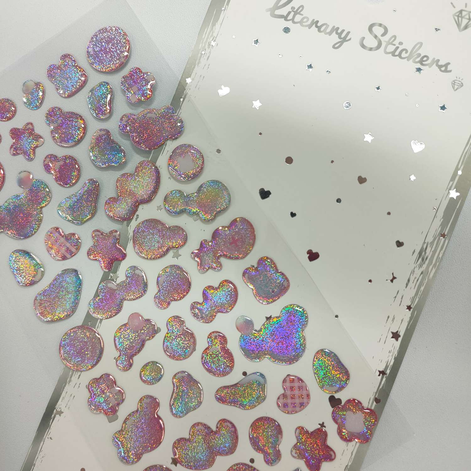 创意浮雕水晶亚克力脸贴 PET贴纸 造景贴纸 工艺品礼品 创意礼品贴纸 独特设计精致工艺详情图8