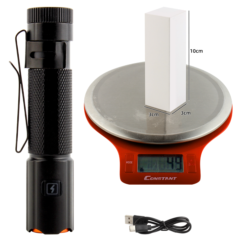 KINSACA Star Source aluminum alloy type-c charging with pen clip magnetic flashlight Specification image