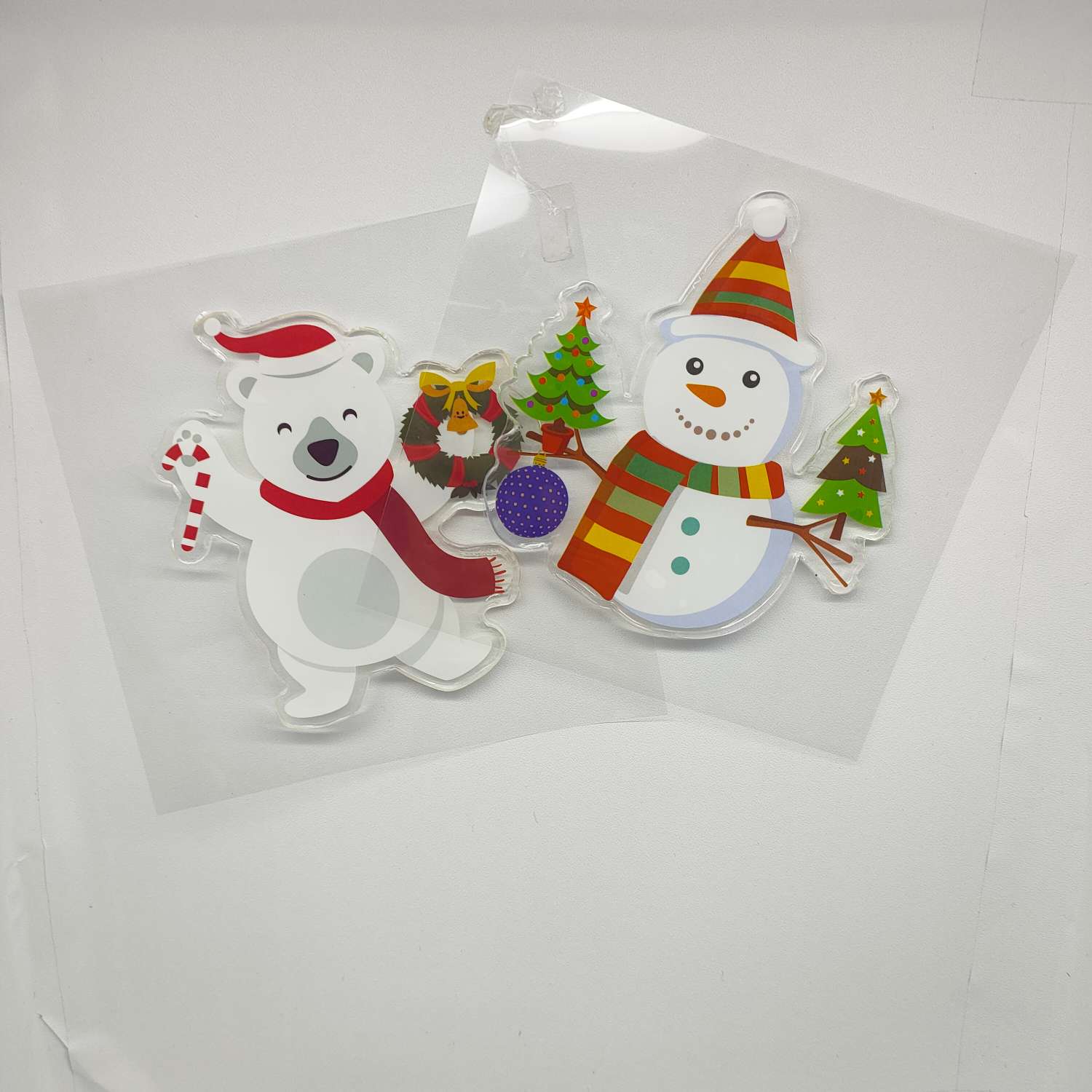 创意礼品工艺品圣诞款果冻贴小贴纸墙贴透明高级静电贴 独特设计精美装饰详情图5