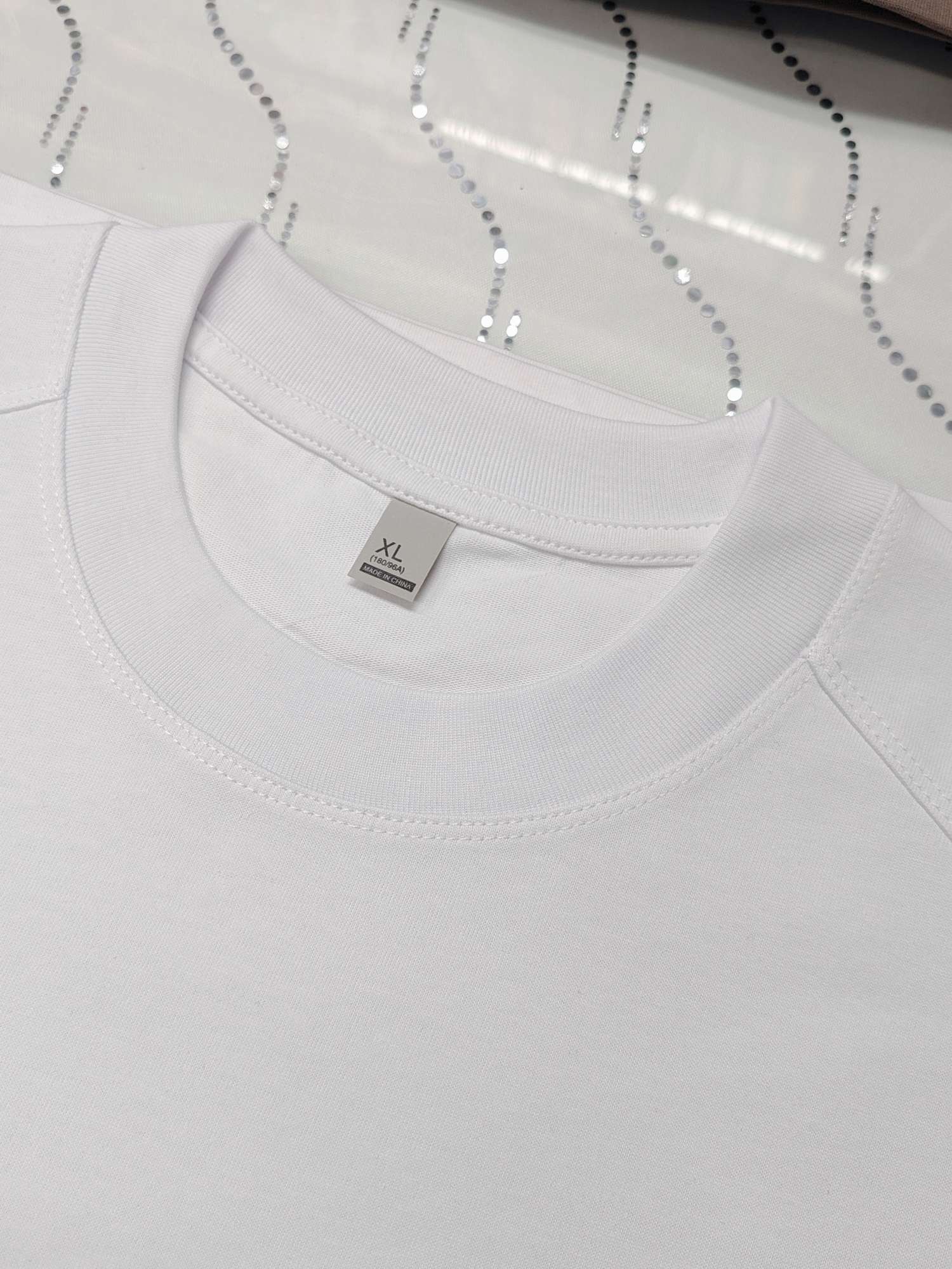 Cross-border 230g/㎡ double yarn 100% pure cotton shoulder sleeve style new short-sleeved T-shirt, fashionable and casual men's and women's same style T-shirt, simple and comfortable short-sleeved trendy T-shirt detail image 3