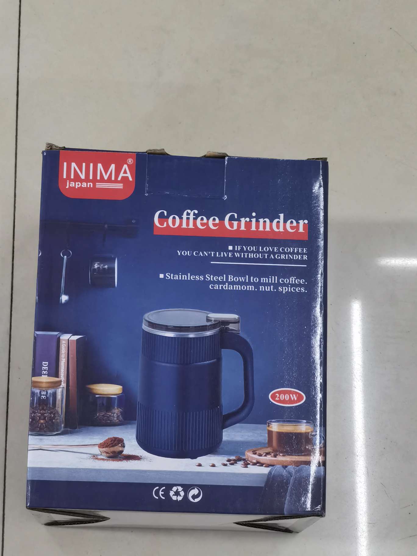 Grinding machine, small grinding mill, ultra-fine grinding machine, coffee and cereal crusher, blender, coffee bean grinding cup, kitchen utensils, magic bean maker, coffee bean grinder undefined