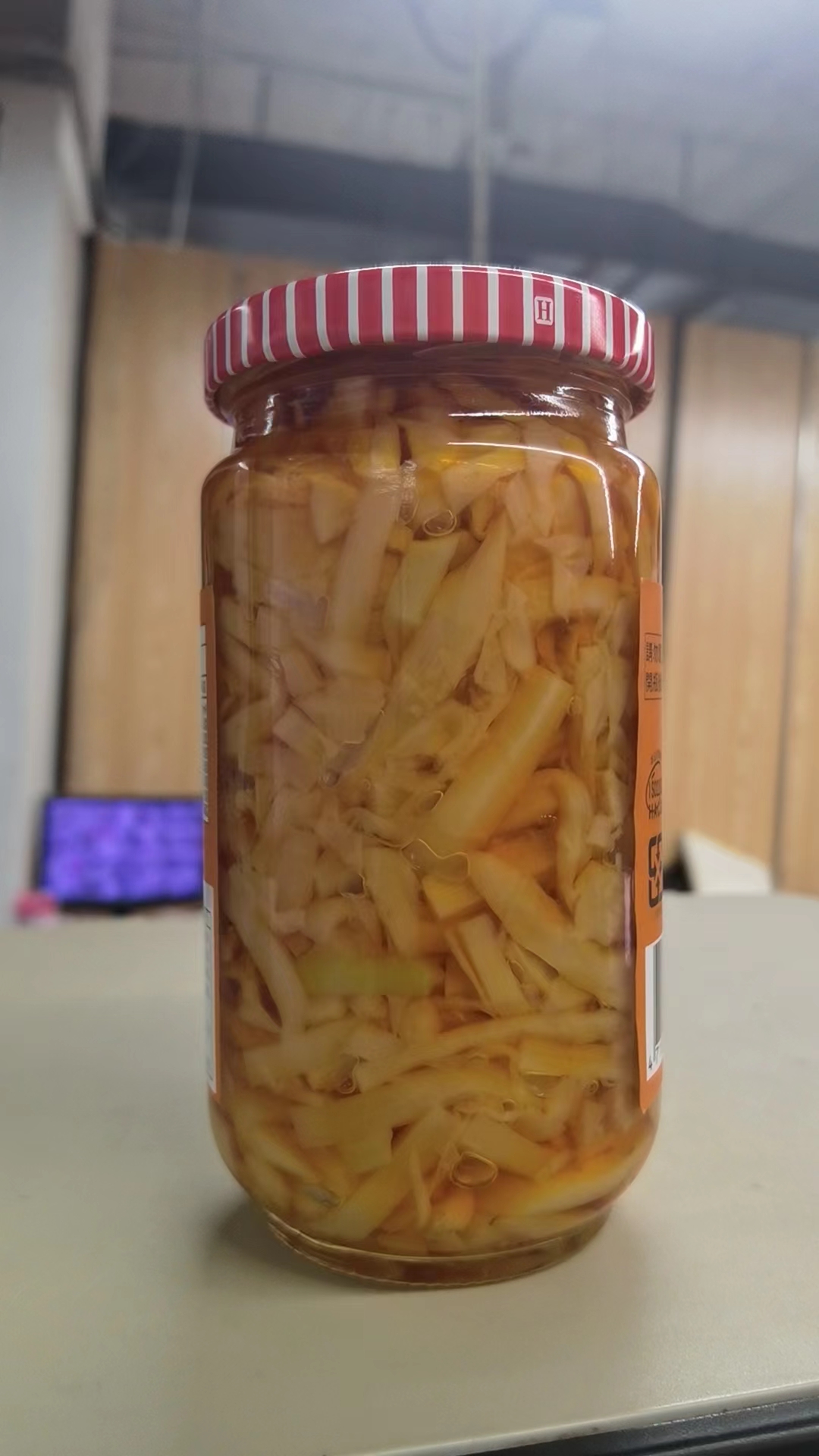 包邮 洋什铺HUILE DE NOIX蔬菜罐头酱菜台湾全素金兰鲜嫩笋茸350g详情5