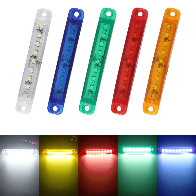 12V / 24V wide voltage 9-bead led general truck side light, truck side light signal light width indicator light factory direct sales full figure