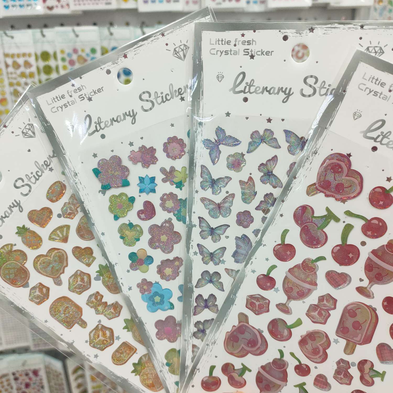 创意浮雕水晶亚克力脸贴 PET贴纸 造景贴纸 工艺品礼品 创意礼品贴纸 独特设计精致工艺详情图3