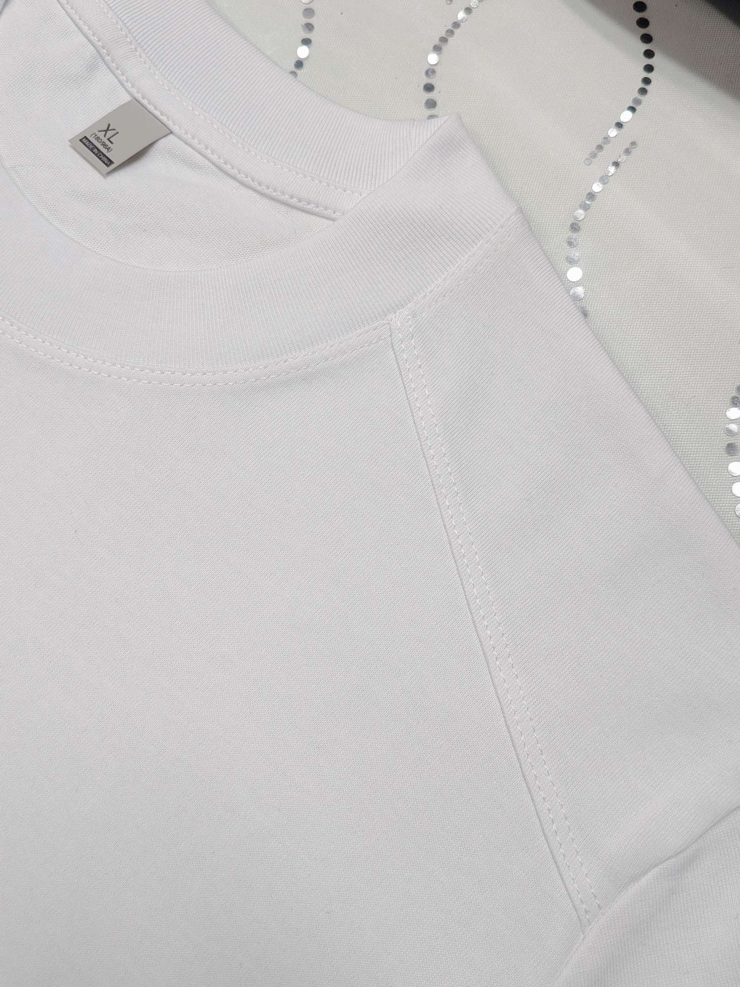 Cross-border 230g/㎡ double yarn 100% pure cotton shoulder sleeve style new short-sleeved T-shirt, fashionable and casual men's and women's same style T-shirt, simple and comfortable short-sleeved trendy T-shirt detail image 11