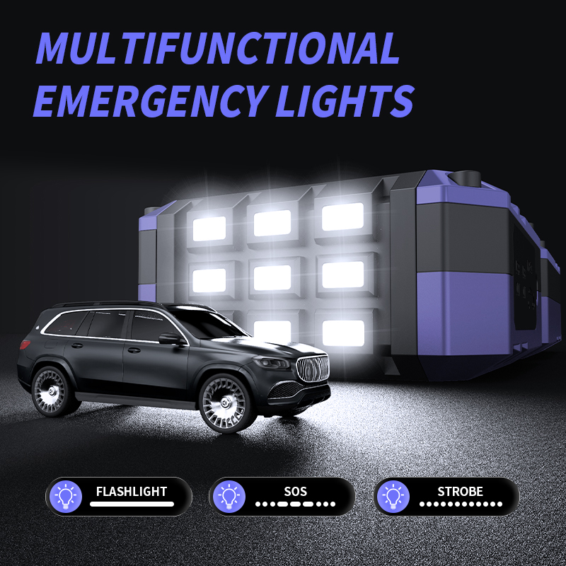 汽车应急启动电源充气泵一体机12v车载紧急搭电宝车辆用打火神器详情5