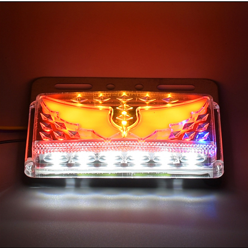 Factory direct sales of 24VLED flow side lights for general trucks and trucks, angel wing side lights for trucks and truck side lights Specification drawing