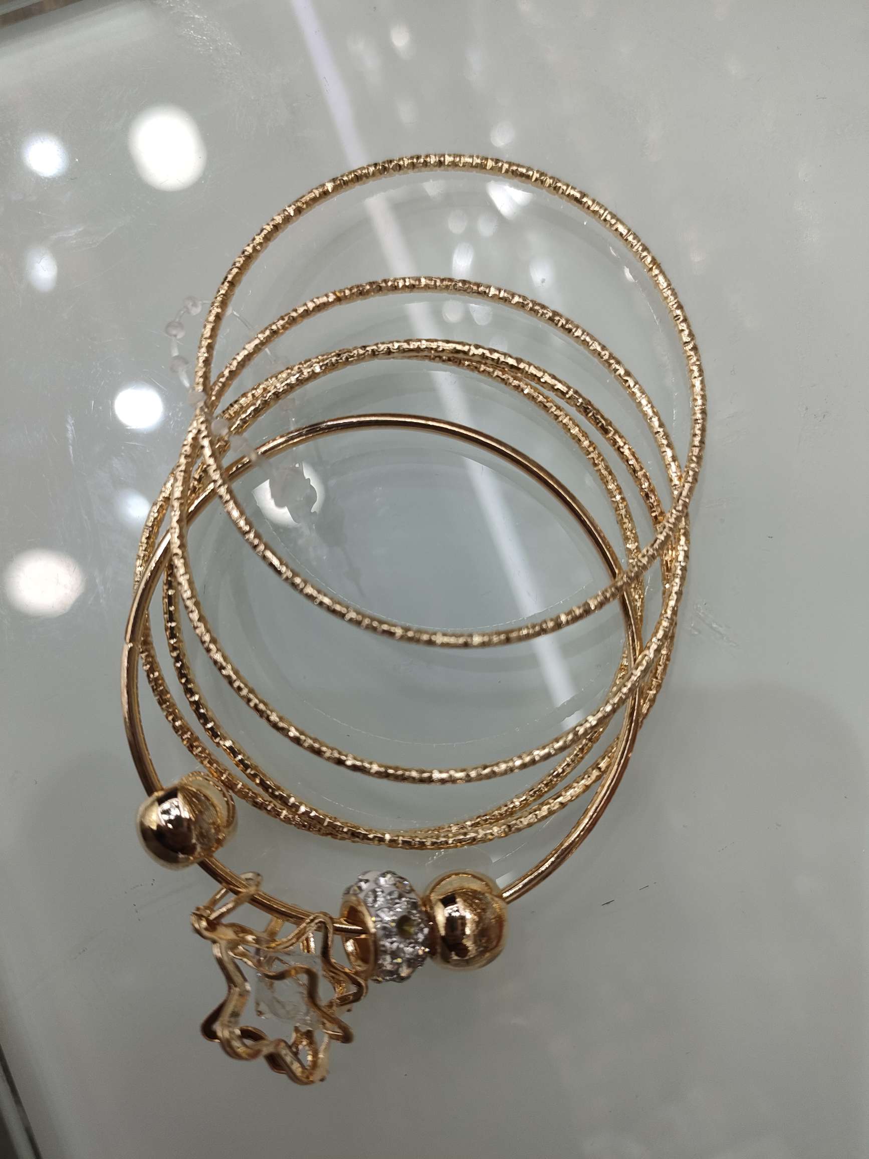 叮当镯沙金玉镯 珍珠手镯手饰精品 高档手镯饰品 时尚女士首饰礼物