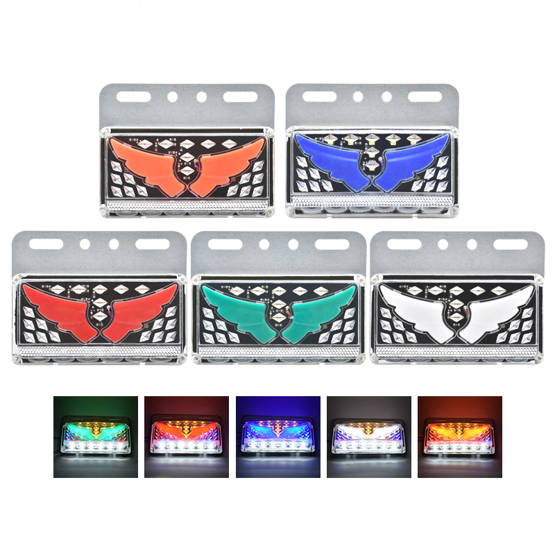 Factory direct sales of 24VLED flow side lights for general trucks and trucks, angel wing side lights for trucks and truck side lights full figure