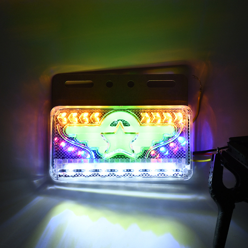 24VLED five-star ground side light, truck side light, truck side light, truck bus, passenger car driving turn side light Specification drawing
