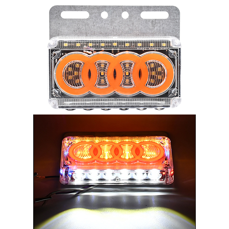 24V truck general high-brightness side light, 24VLED truck side light signal light, truck side light factory direct sales Specification drawing