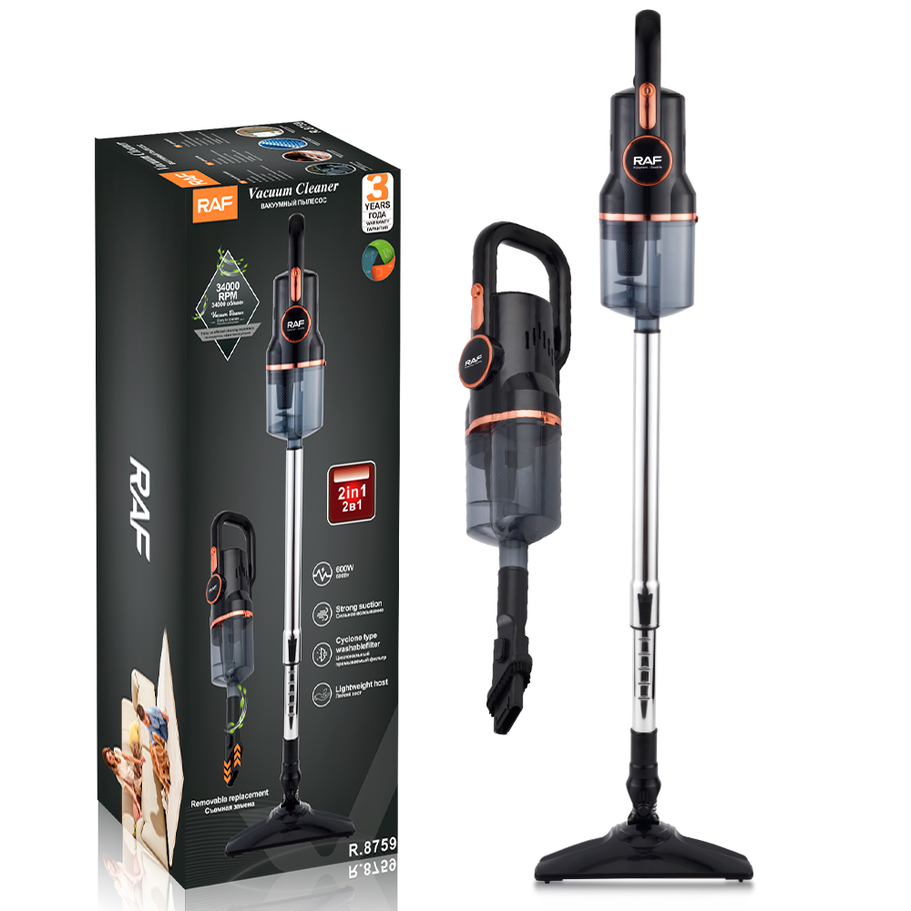 RAF European standard cross-border two-in-one high-suction wired vacuum cleaner, household handheld high-power vacuuming lightweight main unit details Picture