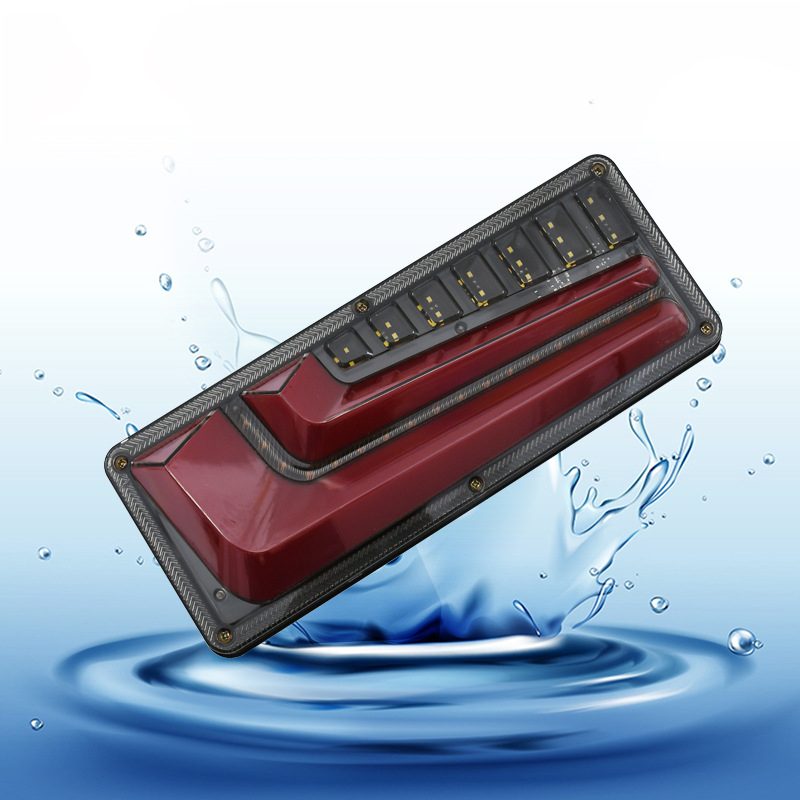 General vehicle lamp 24VLED truck taillight assembly, reverse light, turn signal light, brake light, truck coupler taillight Specification drawing