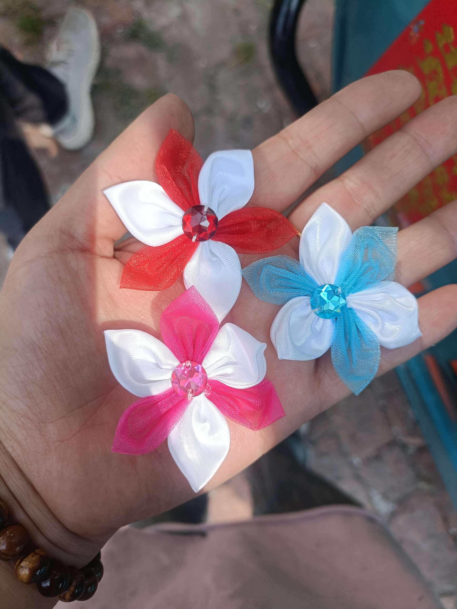 双色六角加钻花