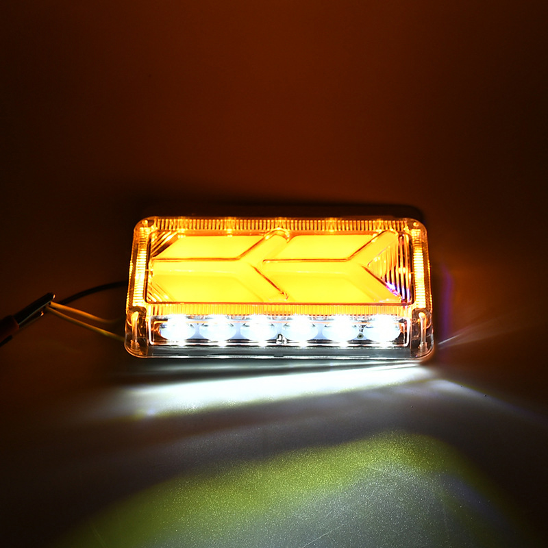 24VLED general side lights for trucks, truck side lights, side lights, waist lights, LED side lights, width indicator lights, side lights, factory direct sales Specification drawing