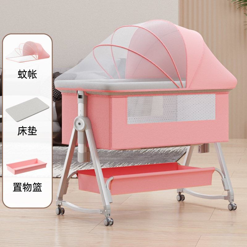 Baby rocker, spliced rocker, height-adjustable baby bed detail image 4