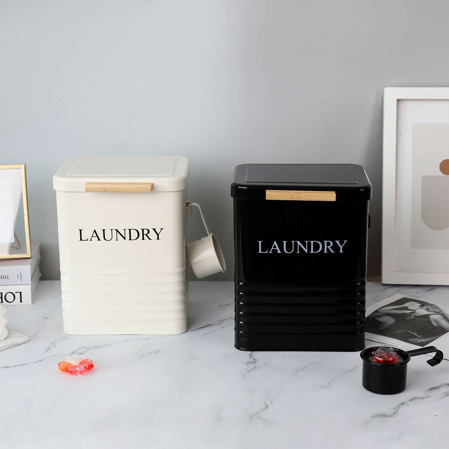 Daily Necessities Organizing Tools, Galvanized Iron Laundry Detergent Bucket, Storage And Organizing Box, Storage Bottom Hanging Basket, Practical Household Small Items, Storage Magic Tool, Iron Can, Best-Selling In South Africa And South America Application Scenario