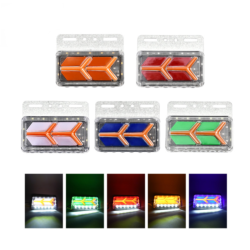 24VLED general side lights for trucks, truck side lights, side lights, waist lights, LED side lights, width indicator lights, side lights, factory direct sales full figure