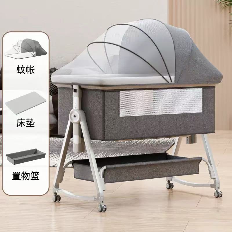 Baby rocker, spliced rocker, height-adjustable baby bed detail image 2