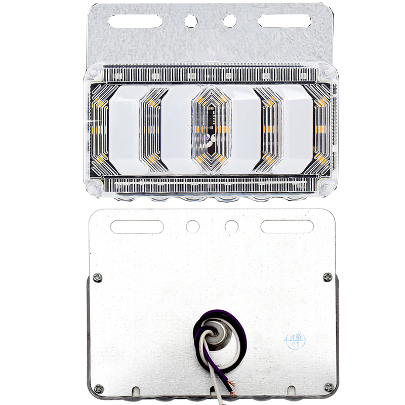 The manufacturer supplies new 24VLED truck side lights, van side lights, flowing flashing lights, semi-trailer waist lights and turn signals Specification drawing